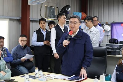 卓榮泰視察馬祖海巡廳舍重建　籲立院支持軍購