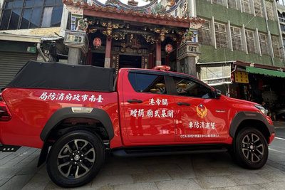 台南獲贈幫浦消防車　提升巷弄火災搶救效率