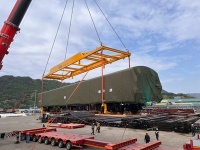 北捷新購電聯車首列抵台 預計116年中投入服務