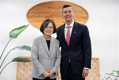 潘尼亞訪台會晤蔡英文　審視雙邊合作重申台巴邦誼