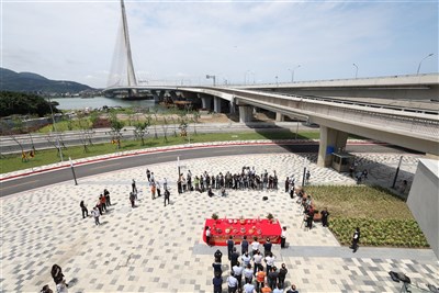 淡江大橋正式通車　陳世凱：台灣新地標[影]