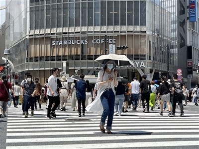 日本多地氣溫突破攝氏30度　廣島達34度