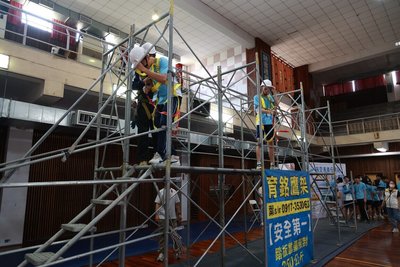 南投縣府辦校園職安體驗　助學生認識潛在風險