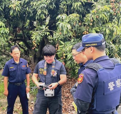 大樹玉荷包採收期防竊　雄警「護荔專案」陸空巡防