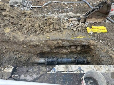 基隆安樂路施工造成周邊停水　搶修後恢復供水