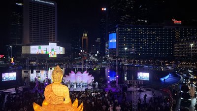 雅加達點燈慶衛塞節 活化市中心展現宗教共融