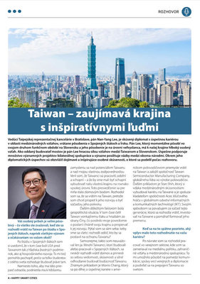 李南陽登斯洛伐克雜誌  分享台灣智慧城市發展