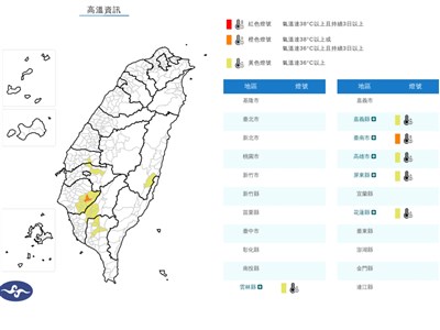 雲林以南防高溫　吳德榮：6/5進入梅雨旺盛期