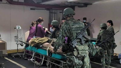 金門軍公民營醫療演練　國防部：建SOP供參考