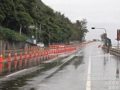 豪雨影響 南迴公路金崙至多良路段南下車道封閉