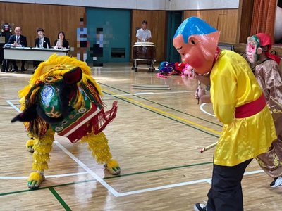 高雄客家兒童合唱團赴日交流 兩地舞獅團同台獻藝