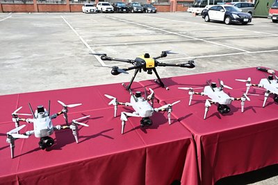 彰縣警局無人機隊成軍 將投入空中巡查與救災