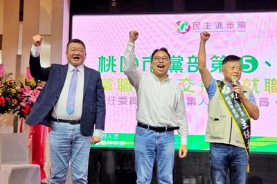 張火爐接掌桃園市黨部　綠營力拚市長議員全壘打