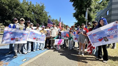 加州三代台僑參加美國慶遊行  彰顯台美民主價值