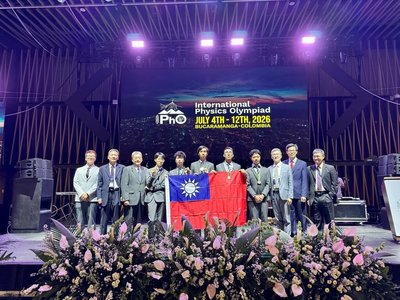 國際物理奧林匹亞競賽　台灣5生獲5金、國際排名第1