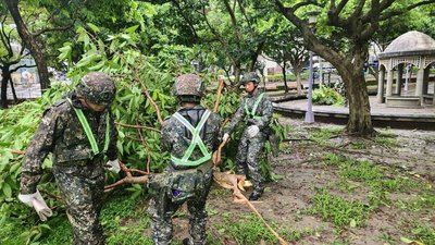 國軍第三作戰區累計派遣425人次 協助北部災後復原