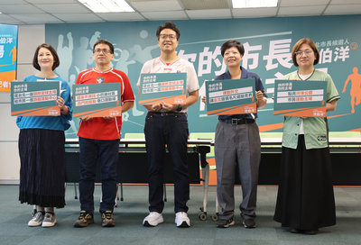 沈伯洋拋政見 關渡蓋國際足球場、花博建超級運動中心