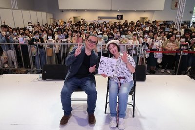 漫博會破41萬人次　尼子騷兵衛與阮光民相見歡