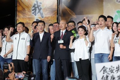藍營凱道集會　韓國瑜承諾推動食安法修法