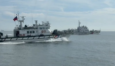 4中國海警船侵擾金門水域　海巡巡防艇併航監控