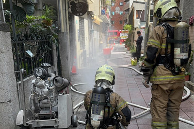 台南排水工程挖破瓦斯管 緊急水霧防護未擴大災害