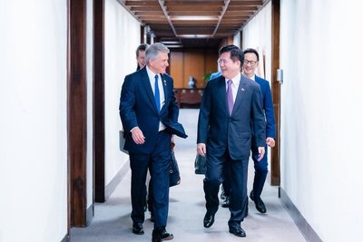 林佳龍午宴美眾議員　盼台美共助夥伴國提升韌性