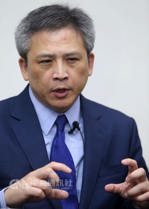 即將離任的美國在台協會處長梅健華表示,AIT內湖新館即象徵對強韌美台關係的承諾。中央社記者鄭傑文攝 107年7月1日