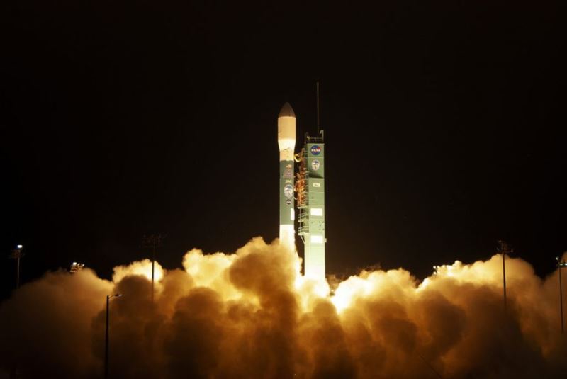 耗資10億美元的最先進太空雷射衛星「冰雲和地面高度衛星2號」（ICESat-2），15日自加州發射升空。（圖取自NASA網頁www.nasa.gov）