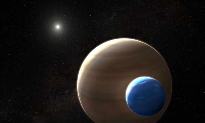 天文學家發現可能是我們太陽系外的第一顆巨大氣態衛星,且已找出它的精確位置,距離地球8000光年。(圖取自NASA網頁nasa.gov)