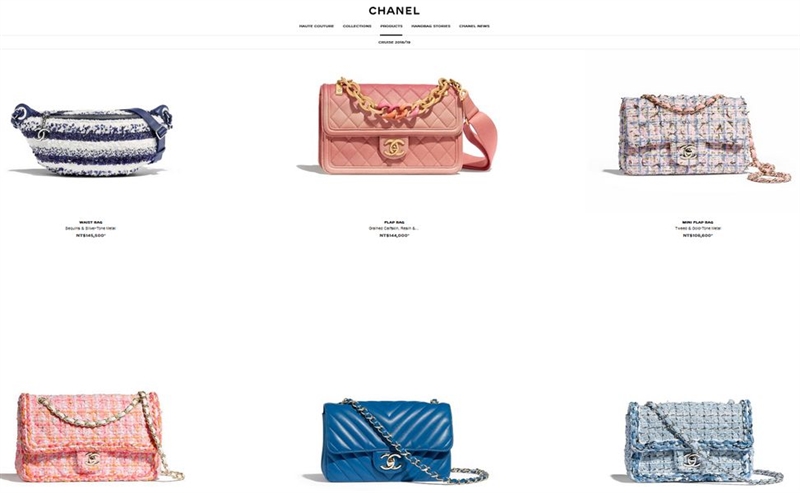 蟒蛇皮包4日已從香奈兒官網移除。(圖取自香奈兒官方網頁www.chanel.com/en_WW)