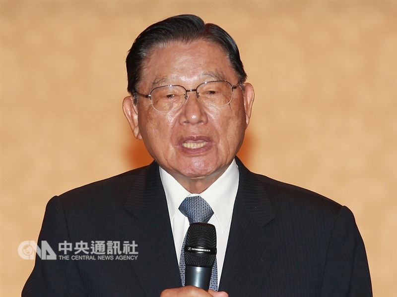 前海峽交流基金會董事長江丙坤10日逝世,享壽85歲。(中央社檔案照片)