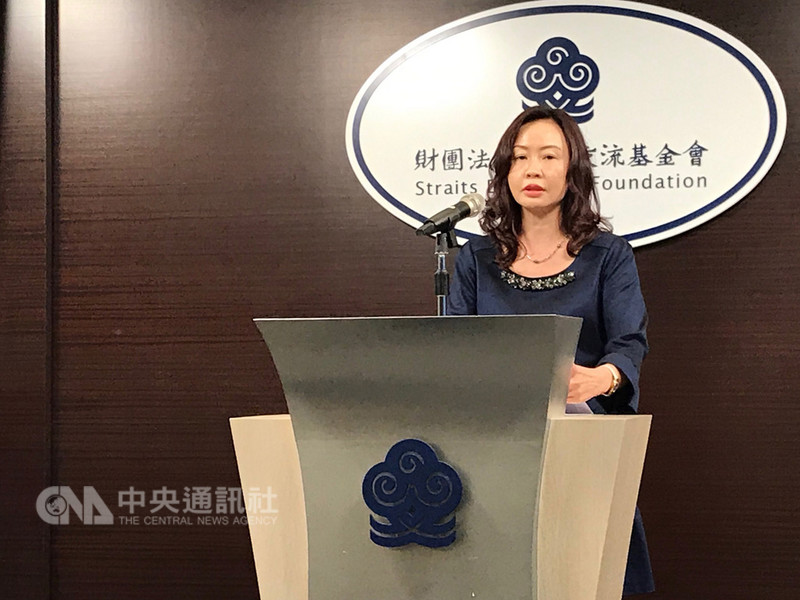 海峽交流基金會發言人管安露26日表示,陸方宣稱無須依照兩岸協議通報非洲豬瘟疫情,不符協議內容,已曲解協議。中央社記者繆宗翰攝 107年12月26日