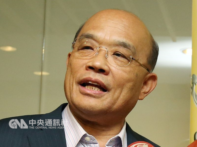 傳出行政院長賴清德辭意甚堅,前行政院長蘇貞昌(圖)將回鍋接任閣揆。總統府26日表示,沒有這樣的訊息。(中央社檔案照片)