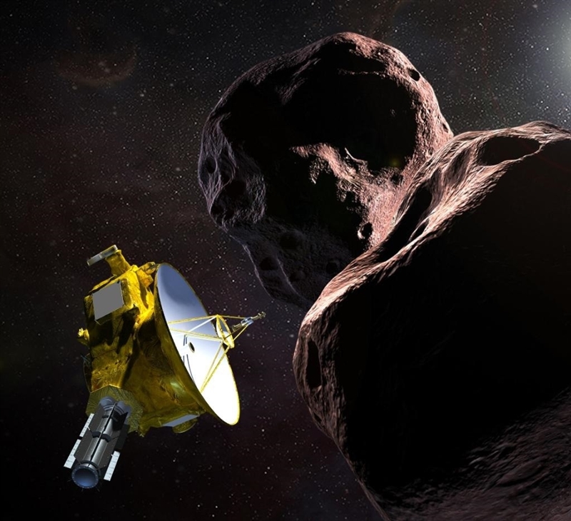 NASA表示,無人太空船「新視野號」傳回訊號,報告它已成功飛掠歷來距地球最遠、很可能是人類至今探測的最古老星體「終極遠境」。(圖取自twitter.com/nasanewhorizons)