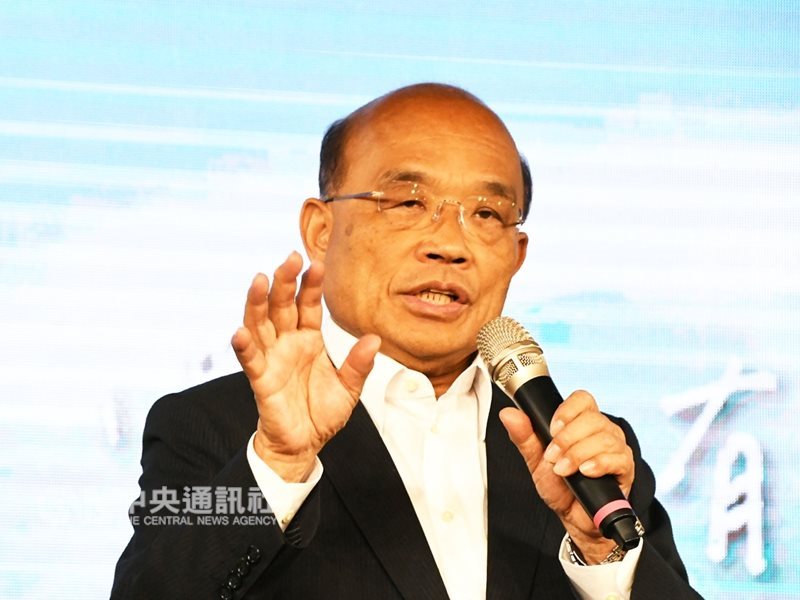 行政院長賴清德11日將總辭,黨政人士表示,總統蔡英文請蘇貞昌(圖)出任閣揆,帶領新內閣團隊。(中央社檔案照片)