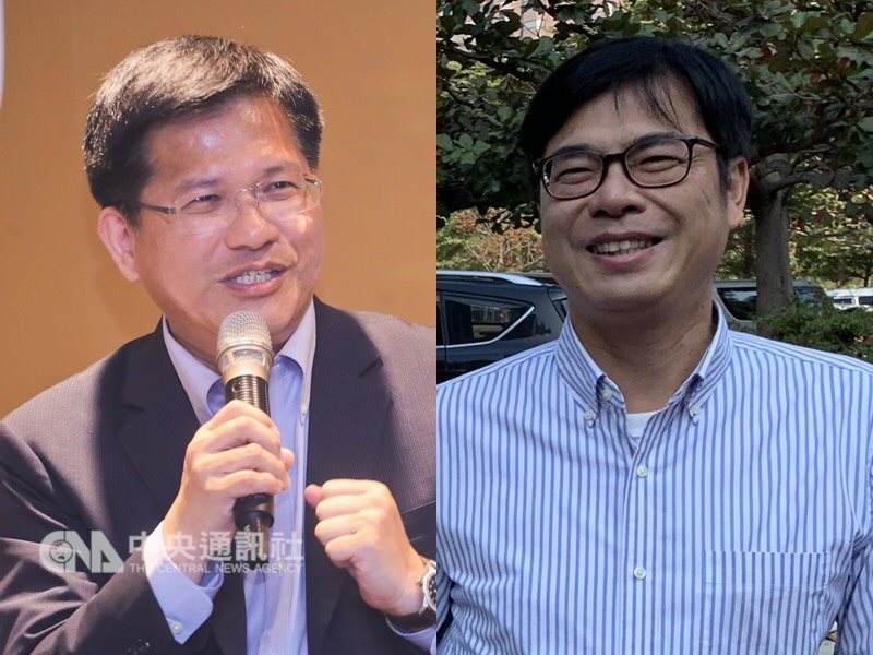 準行政院長蘇貞昌新內閣人事布局從中生代承擔、穩定經濟等指標著手,確定由前台中市長林佳龍出任交通部長(左)、前立委陳其邁(右)接行政院副院長。(中央社檔案照片)