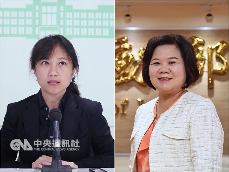 準行政院長蘇貞昌內閣人事,行政院發言人Kolas Yotaka(左)、與勞動部長許銘春(右)均留任。(中央社檔案照片)