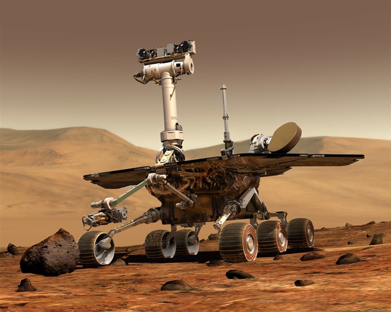 機會號2004年登陸火星後,原本預計執行90天任務卻服役近15年。(圖取自NASA網頁nasa.gov)