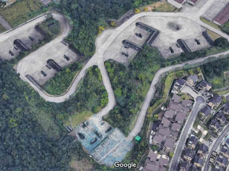 Google地圖3D影像日前在台上市,讓愛國者飛彈陣地(圖)意外曝光。(圖取自Google地圖網頁google.com.tw/maps)
