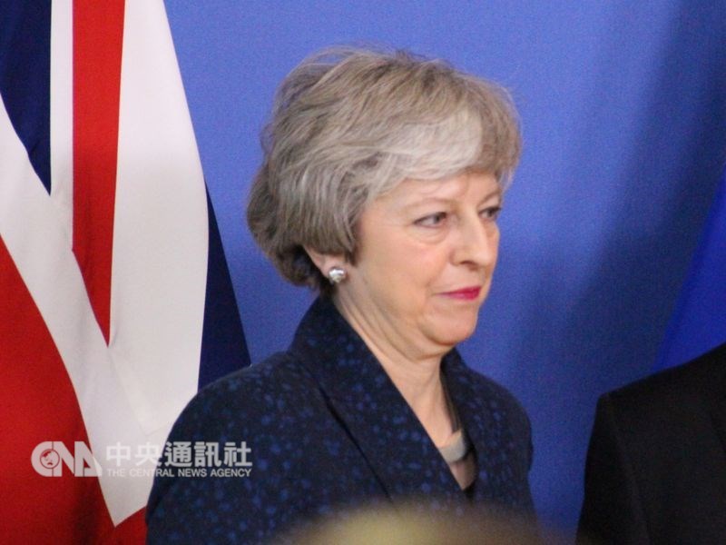 英國國會14日表決首相梅伊重新協商脫歐協議的策略，結果以45票之差，讓梅伊再嚐挫敗。（中央社檔案照片）