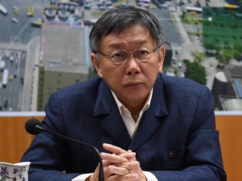 台北市長柯文哲在18日晚間播出的電視節目專訪表示,他近日對於募兵制與徵兵制相關發言,其實是美國的意見。(中央社檔案照片)