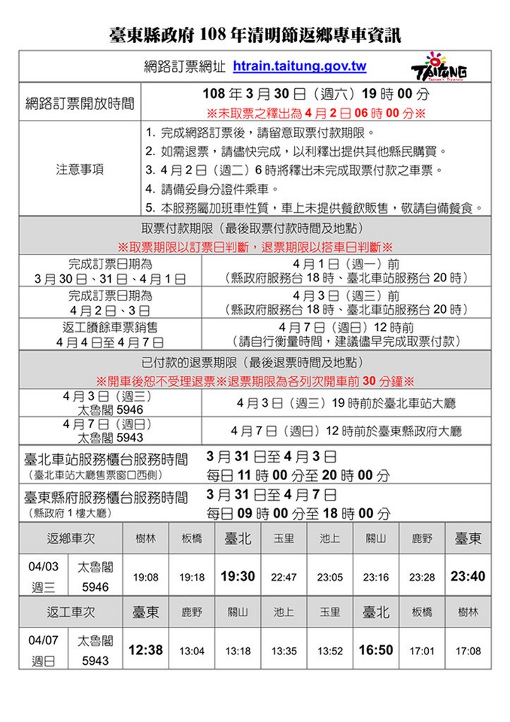 清明台東返鄉專車身分證v開頭和設籍者才能購票 生活 重點新聞 中央社cna