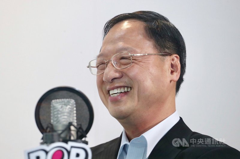 前行政院長江宜樺(圖)18日在台北接受廣播節目專訪,談到太陽花學運及隨後群眾攻占行政院時的心路歷程;對於下令驅離占領行政院的民眾,江宜樺說,「我從來沒有後悔」。中央社記者吳翊寧攝 108年3月18日