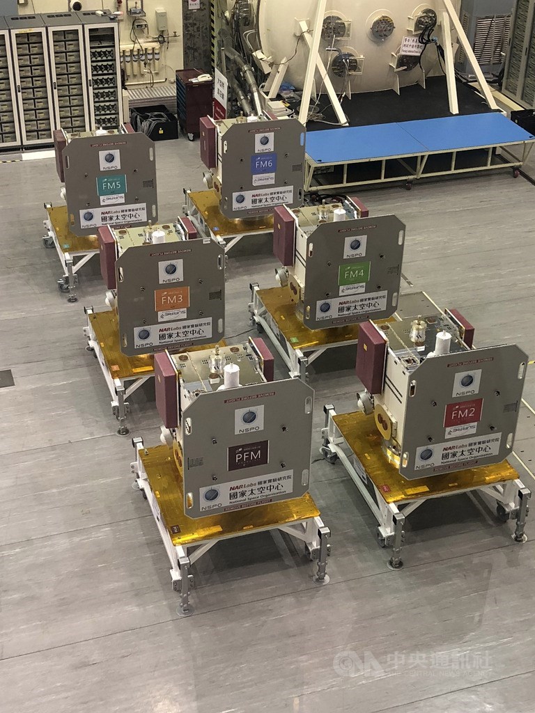 福衛七號的6顆衛星已做好最後整備。(中央社檔案照片)