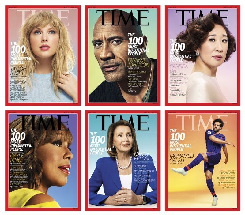 美國時代雜誌2019年百大影響力人物名單17日揭曉。(圖取自twitter.com/time)