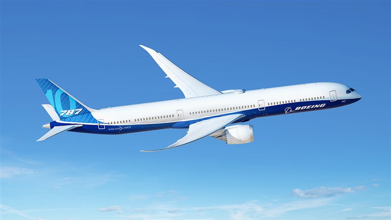 圖為波音787。（圖取自波音公司網頁boeing.com）
