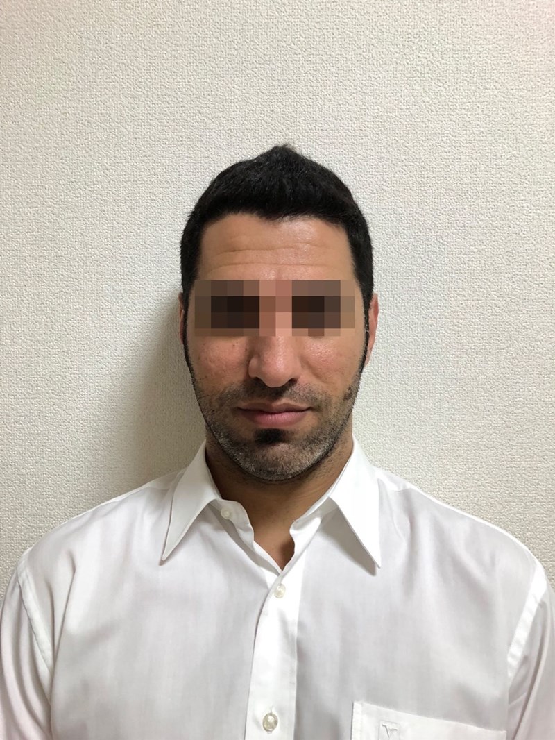 涉殺岳父母的伊拉克籍男子阿里(圖)在台犯案後逃往日本。刑事局3日表示,已通知日警向國際刑警組織發布「紅色通報」。(士林地檢署提供)中央社
