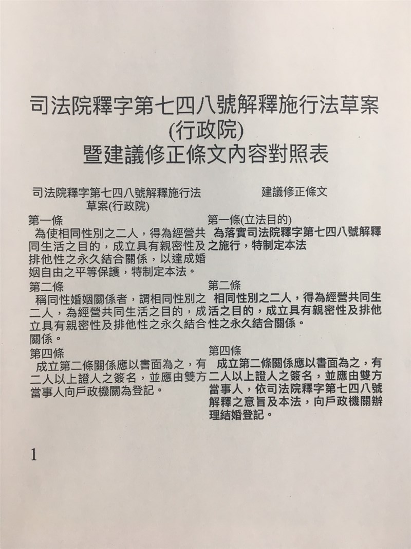16日下午舉行行政立法協調會報,針對同婚專法凝聚共識。(民進黨立法院黨團提供)