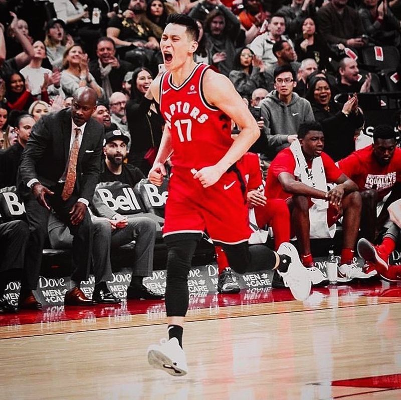 歐洲網站Sportando報導,NBA新科總冠軍多倫多暴龍隊成員之一的林書豪(前)是莫斯科中央陸軍補強首要目標。(圖取自林書豪IG網頁instagram.com/jlin7)
