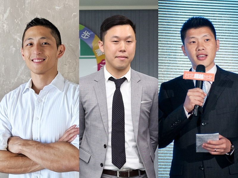 民進黨提名策略小組27日拍板,徵召中研院學者吳乃德兒子吳怡農(左)、市議員王閔生(中)與年僅30歲的黨發言人李問參選立委。(左圖取自facebook.com/thrivetw、中圖為中央社檔案照片、右圖取自facebook.com/minsheng.wang)